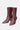 Carrie Blair Burgundy - Bordo Deri Bot